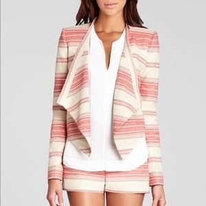 Bcbgmaxazria abbey cropped jacket small red